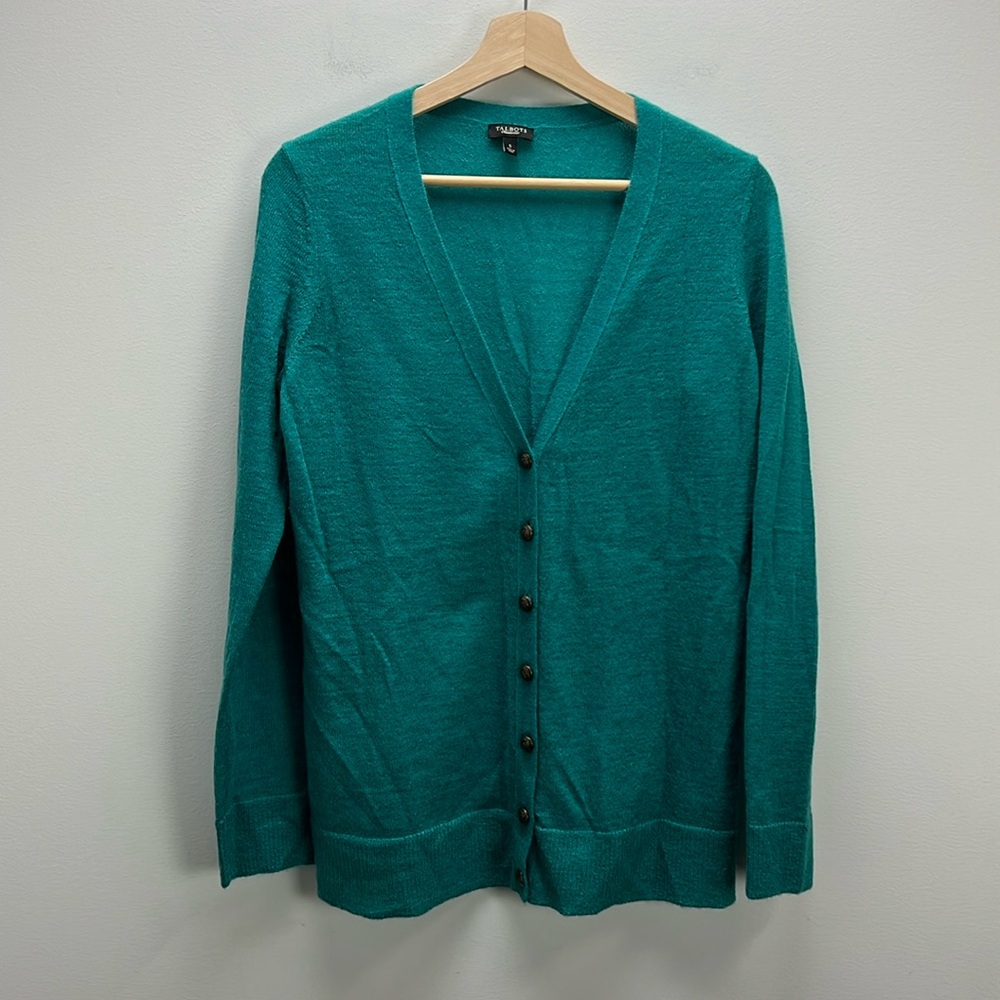 Talbots Teal Cardigan Sweater